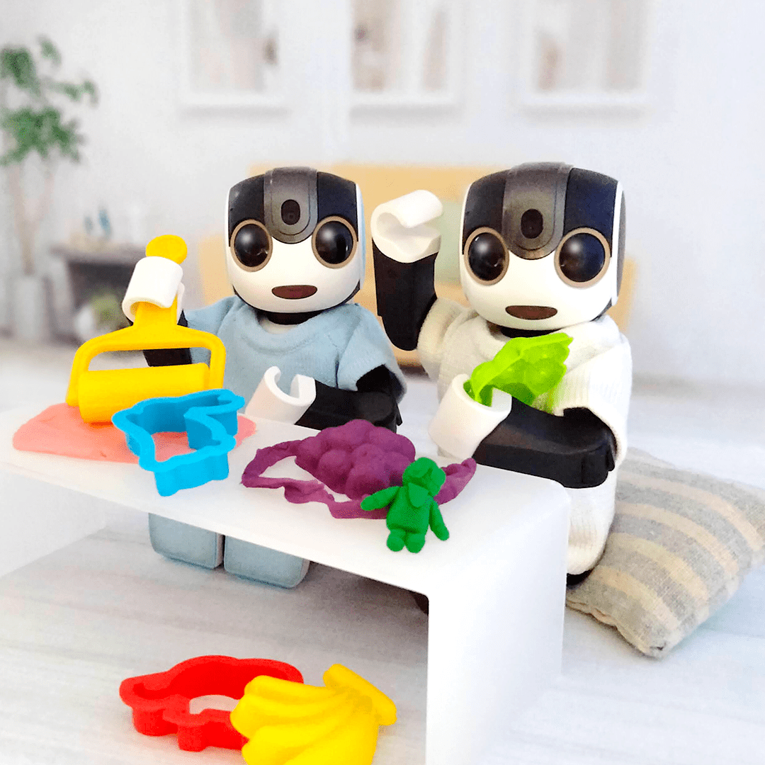 ロボホン ねんど遊び